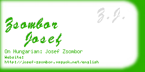 zsombor josef business card